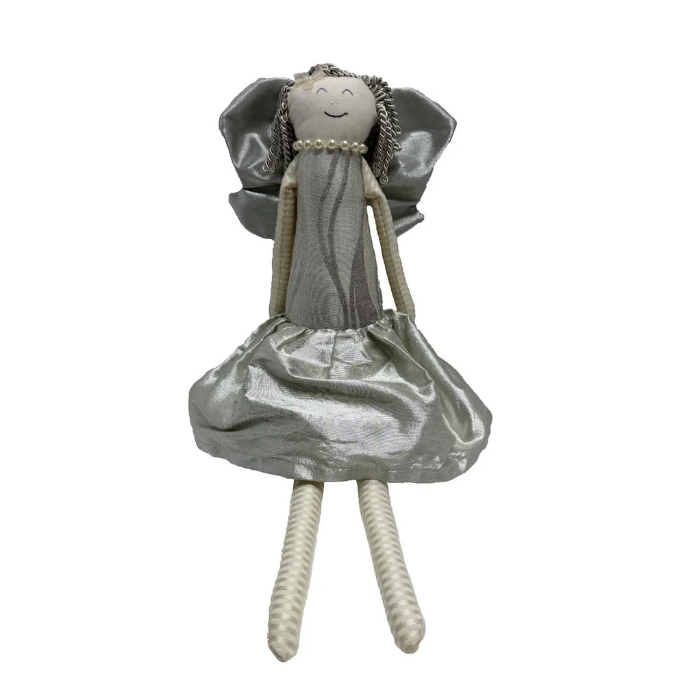 Woof & Poof Angel Doll (2014) – Metallic Skirt & Wings, Cloth Doll with Logo